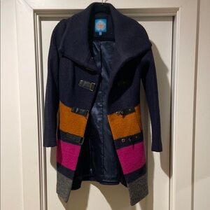 Plenty by Tracy Reese Colorblock Jacket - Navy, Orange, Pink, Gray